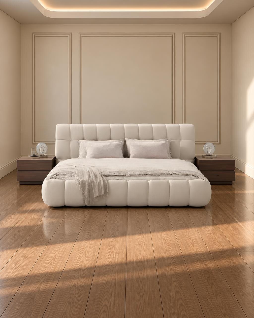 Celen Bed and Nightstand Set