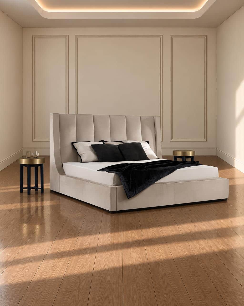 Pavo Bed and Nightstand Set