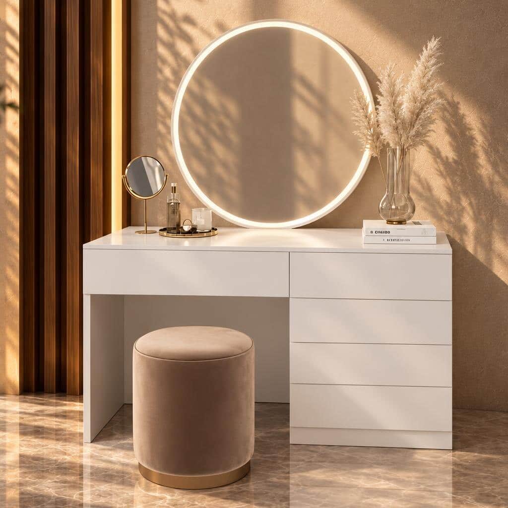 Zara Dresser Set angled view for bedroom furniture at El Malek