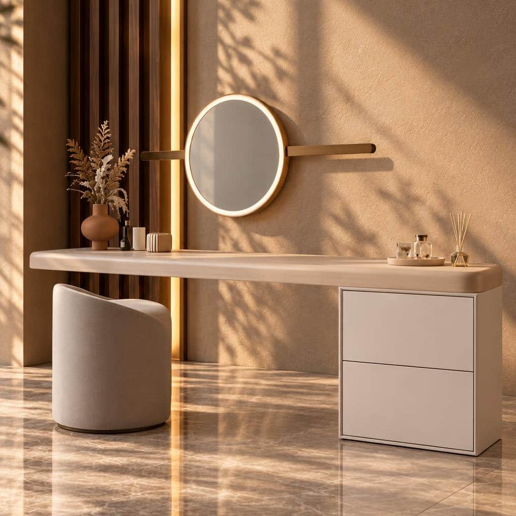 Vola Dresser Set angled view for bedroom furniture at El Malek