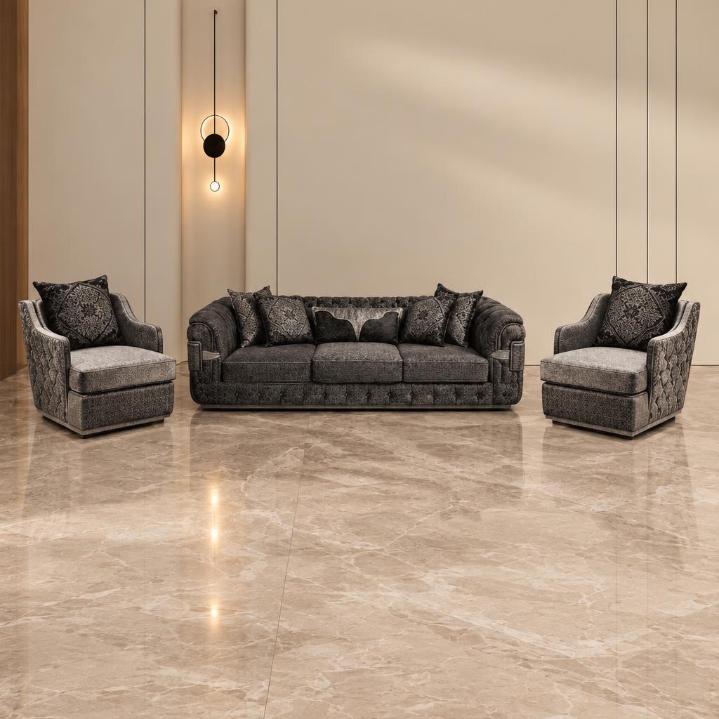 Elm Living Room Set complete view for coordinated room design