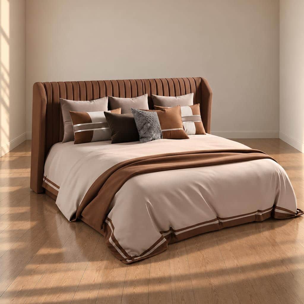 Tina Bed Set comfortable room angle for coordinated bedroom decor