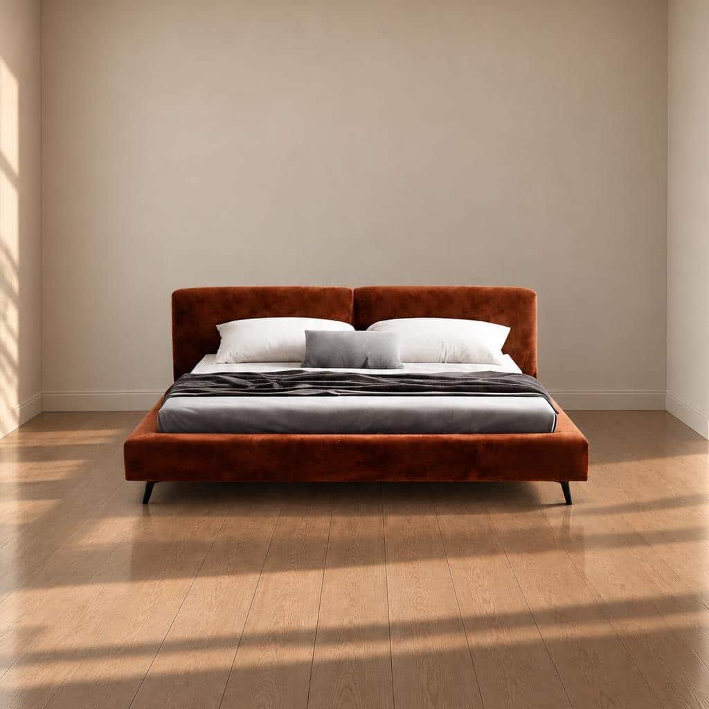 Mirova Bed Set showroom angle for refined home furniture