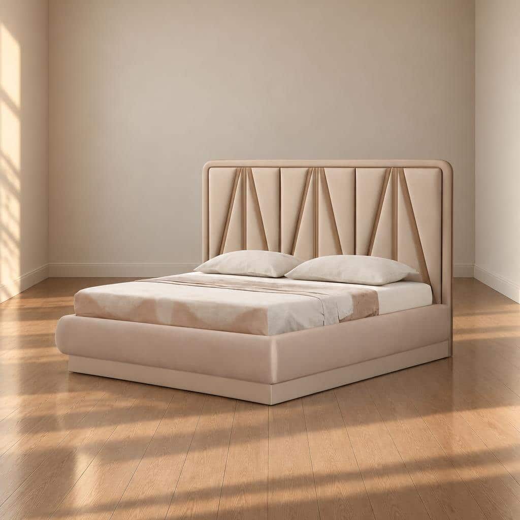 Vita Bed Set wide view for coordinated bedroom decor