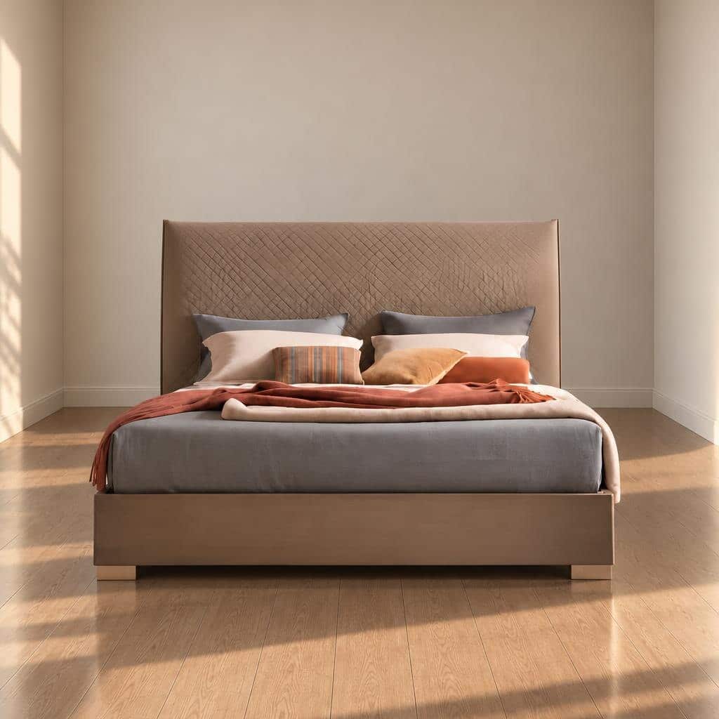 Nivra Bed Set hero shot for warm bedroom atmosphere