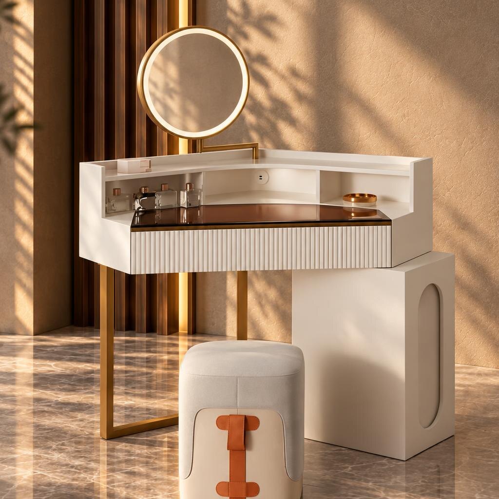 Toma Dresser Set front view for bedroom furniture at El Malek
