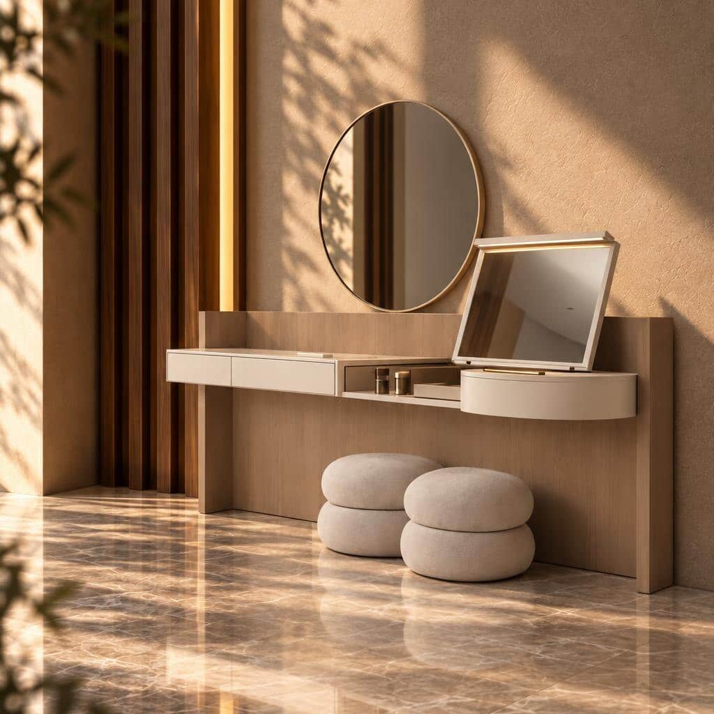 Bedroom set front composition for modern bedroom decor
