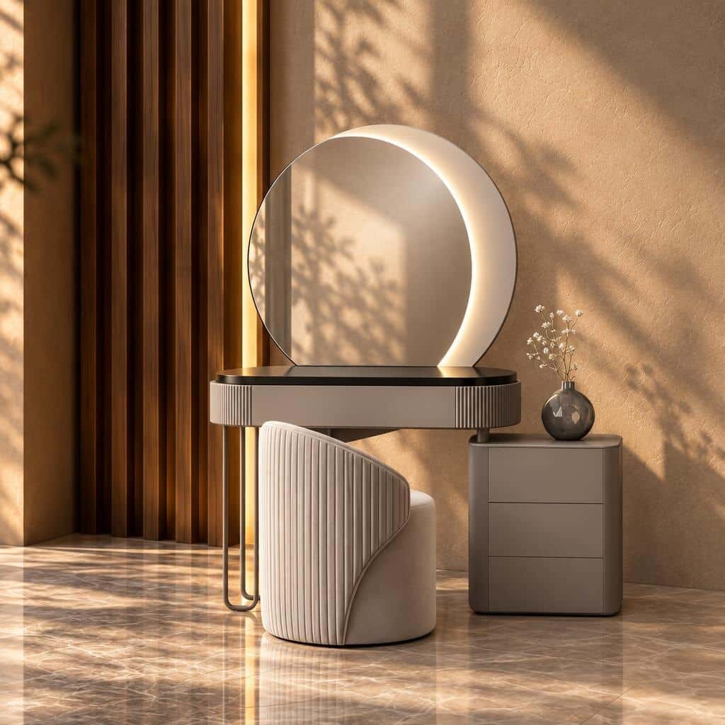 Siva Dresser Set front view for bedroom furniture at El Malek
