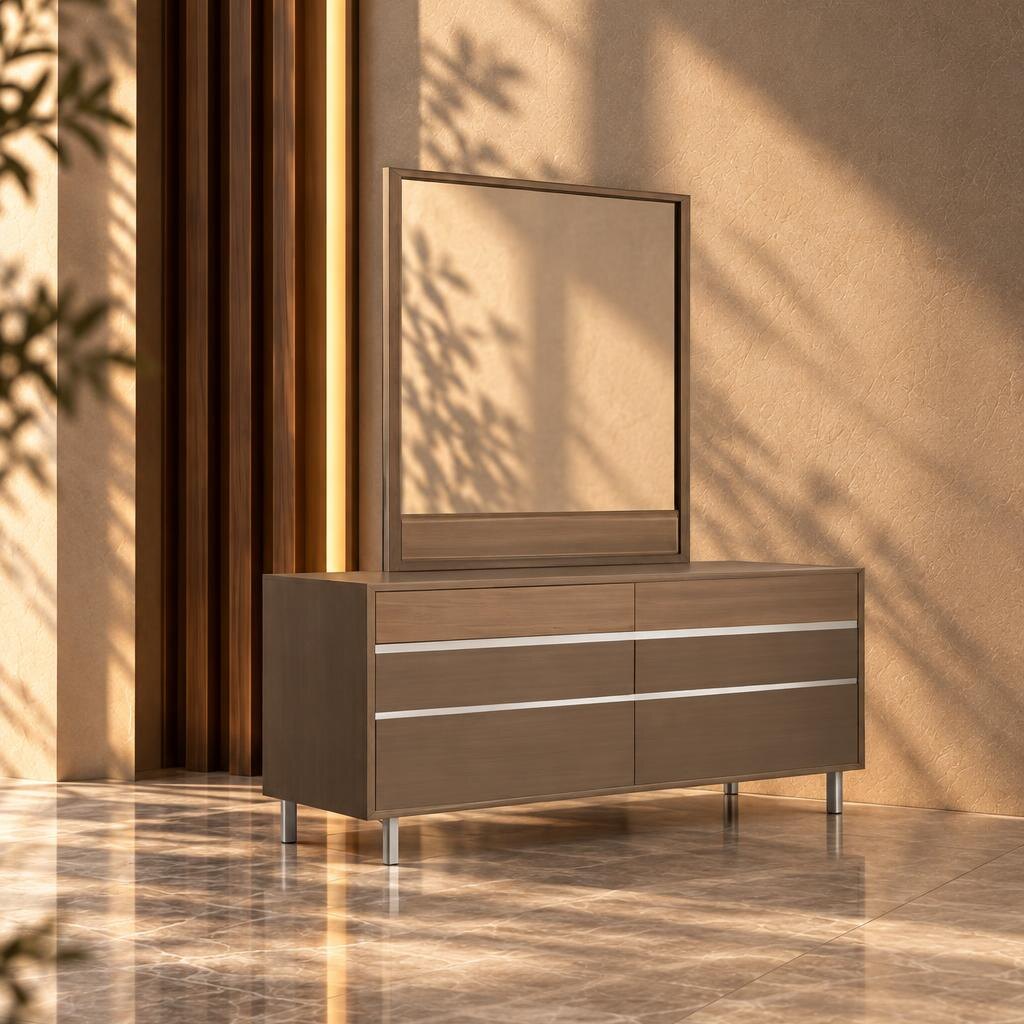 Bedroom set furniture finish and room styling view - image 60455