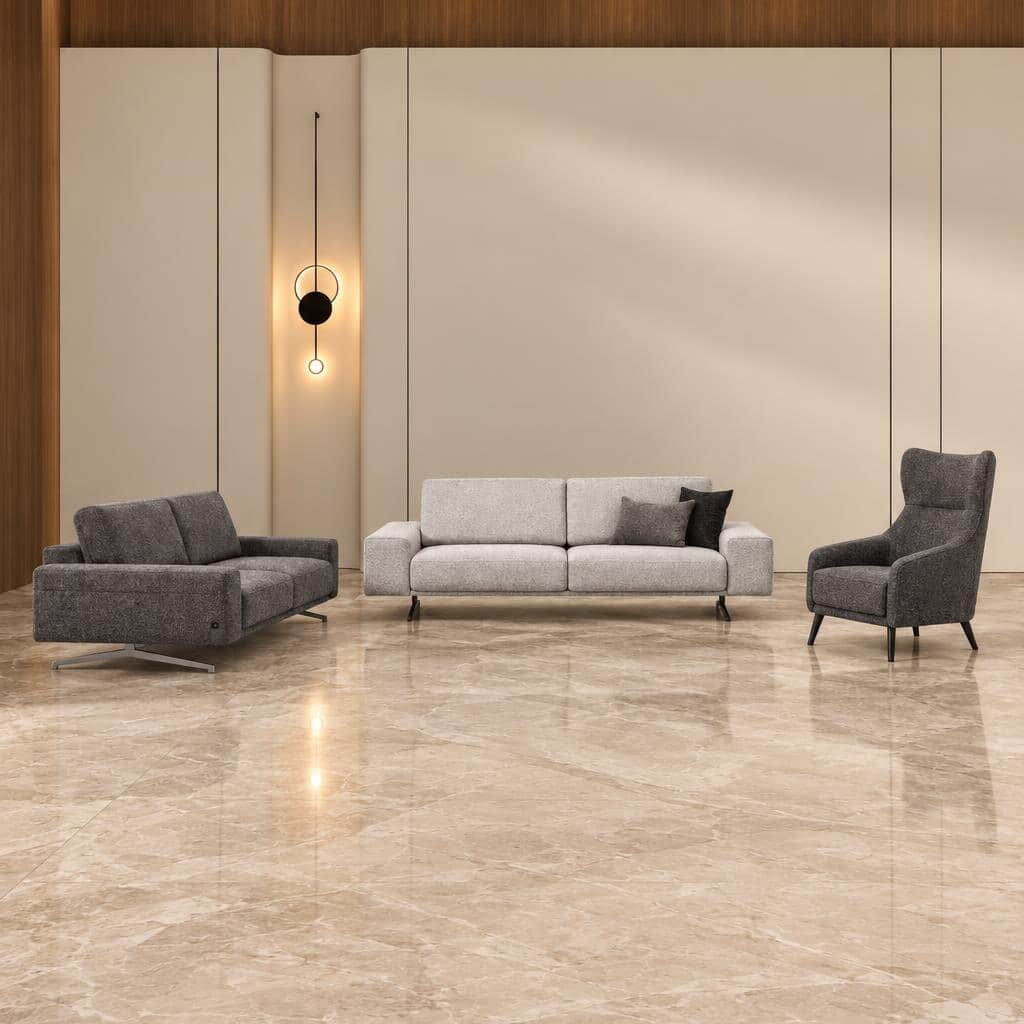 Lumin Living Room Set decor view for clean contemporary interiors