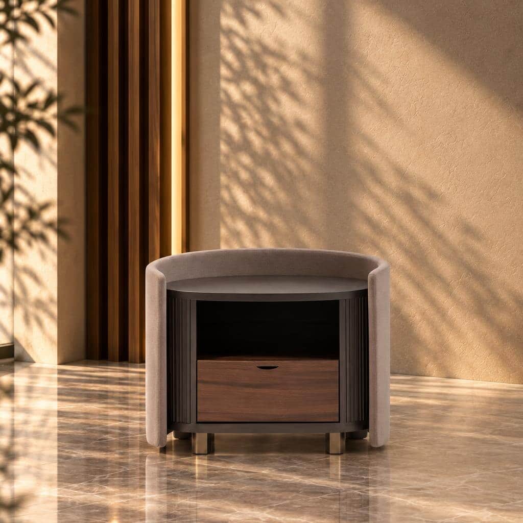 Iron Living Chair side profile for relaxed seating areas