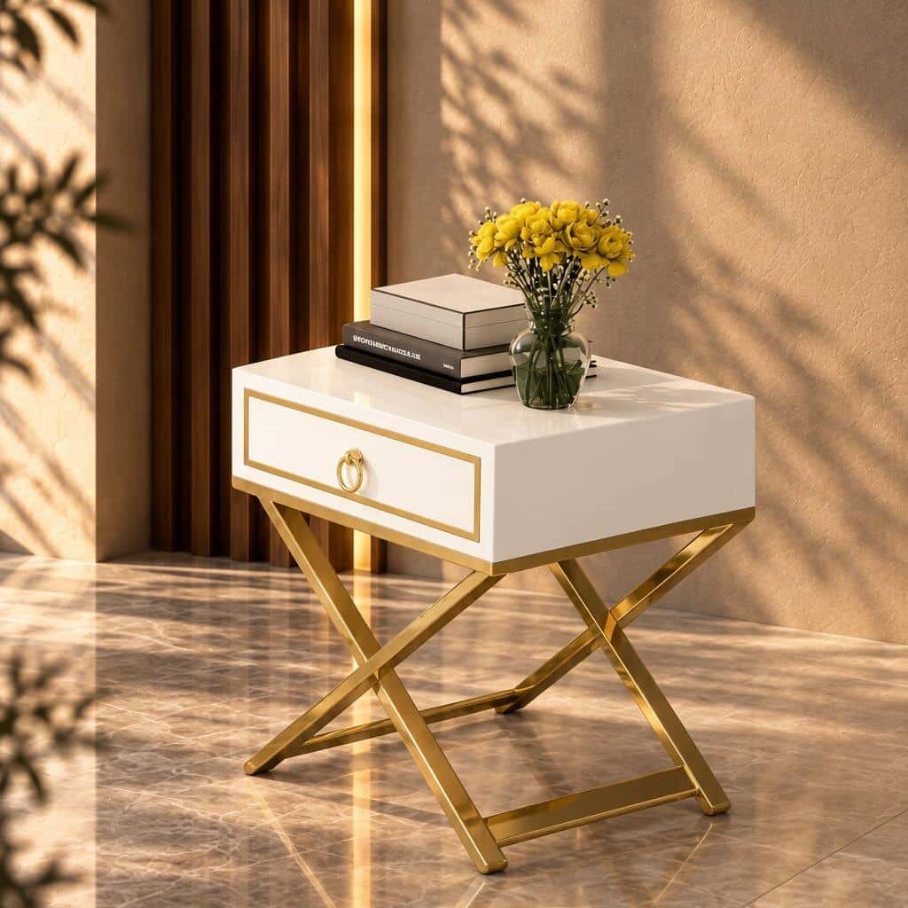 Toni Nightstand Set in functional clean layout