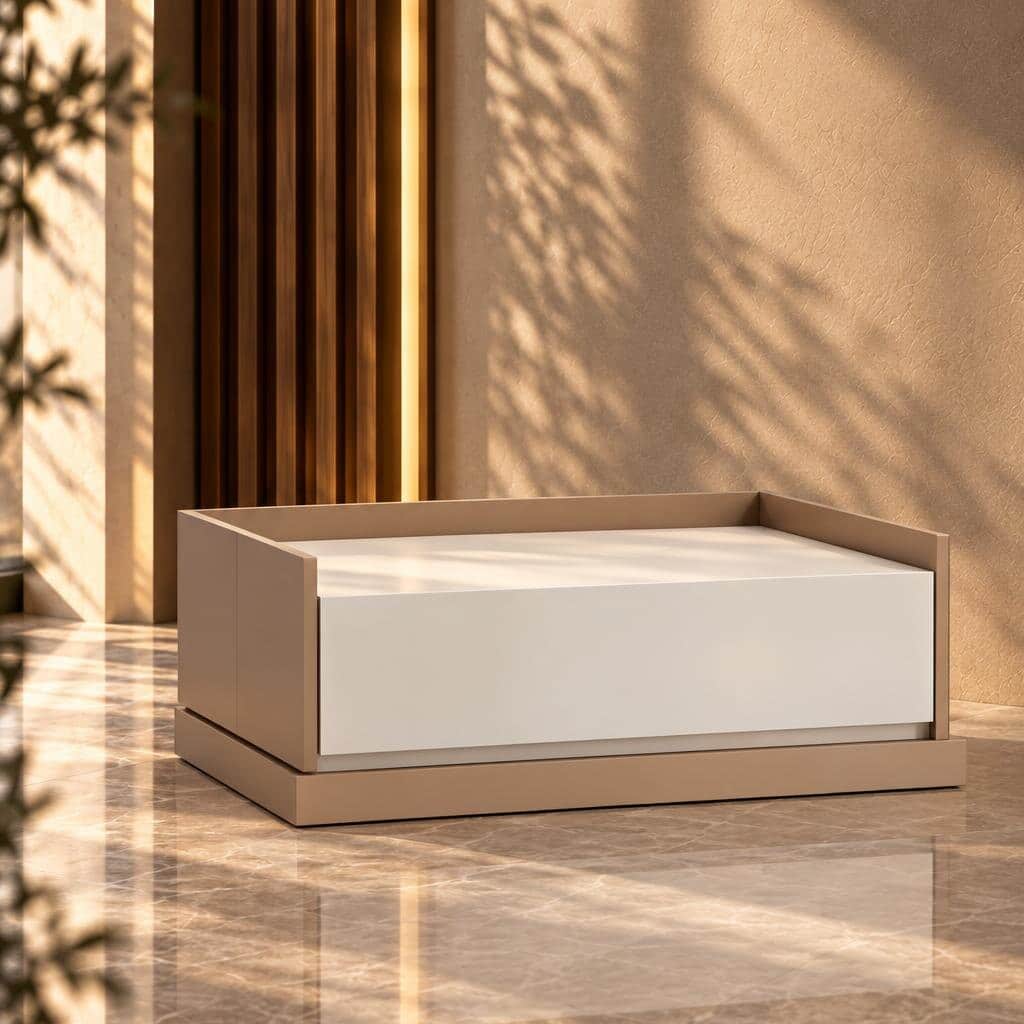 Malo Nightstand Set in luxury furniture showroom view