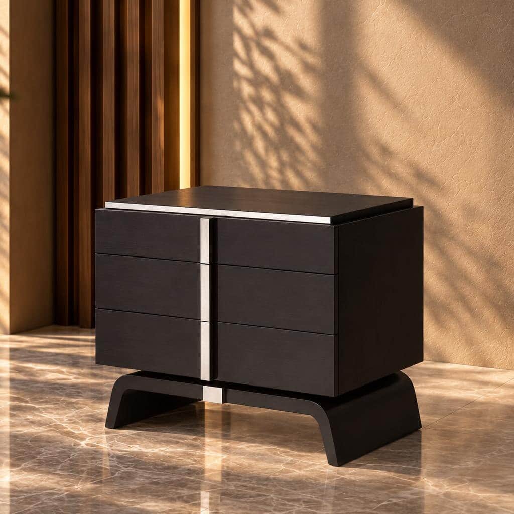 Nari Nightstand Set in neat room styling