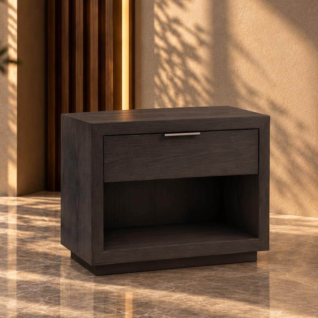 Simo Nightstand Set in attractive bedroom setup