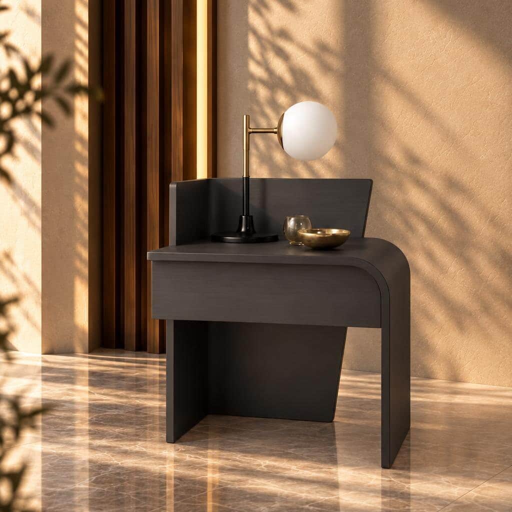 Rila Nightstand Set in soft modern room view
