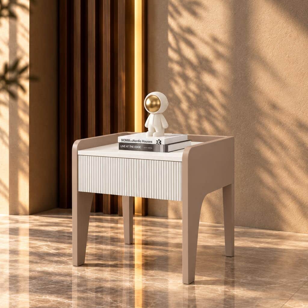 Rivo Nightstand Set in polished neat furniture view