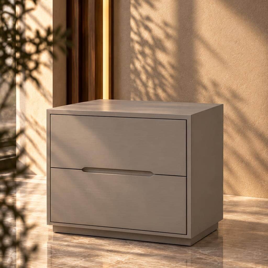 Mixo Nightstand Set in elegant bedroom furniture look