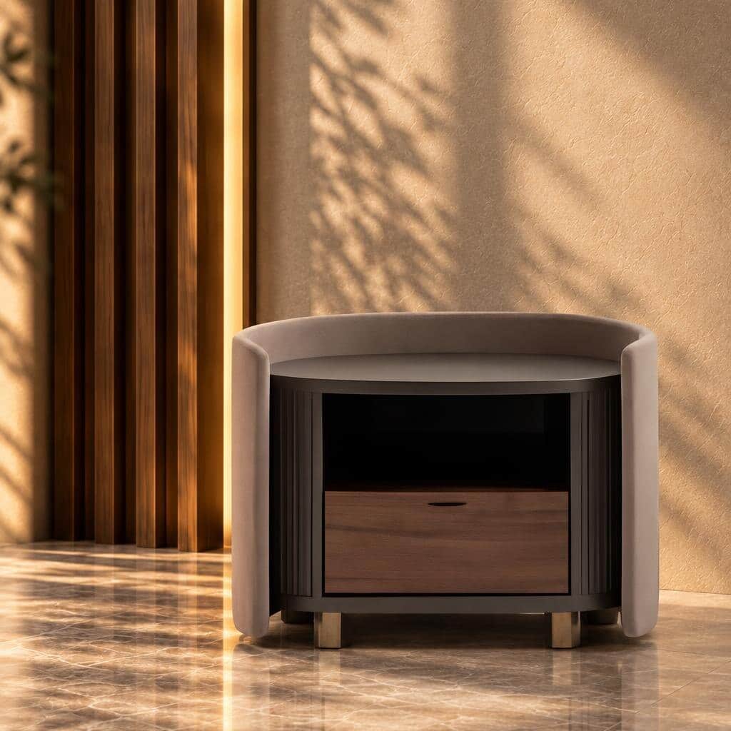Paradise Nightstand Set in sleek home decor angle