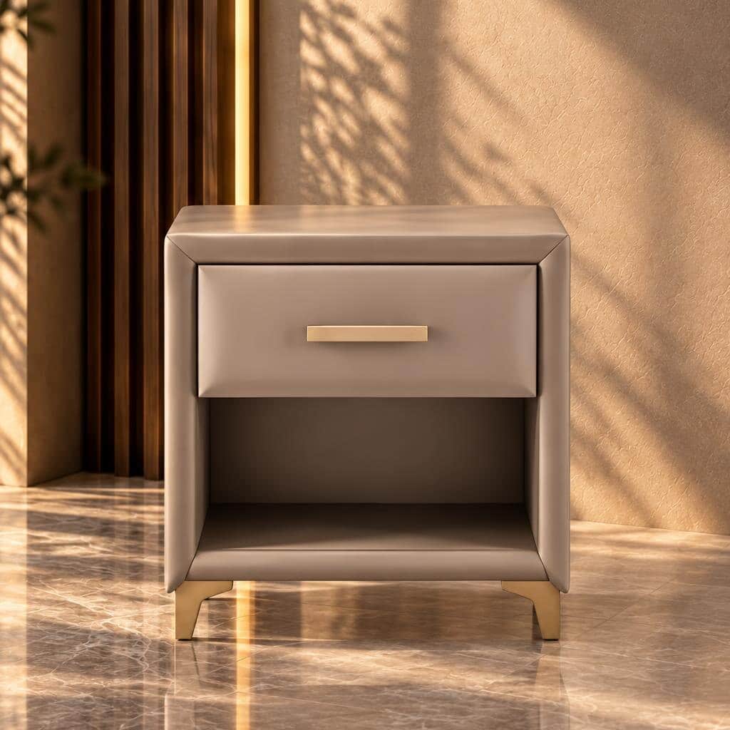 Zorello Nightstand Set in crafted compact room setup