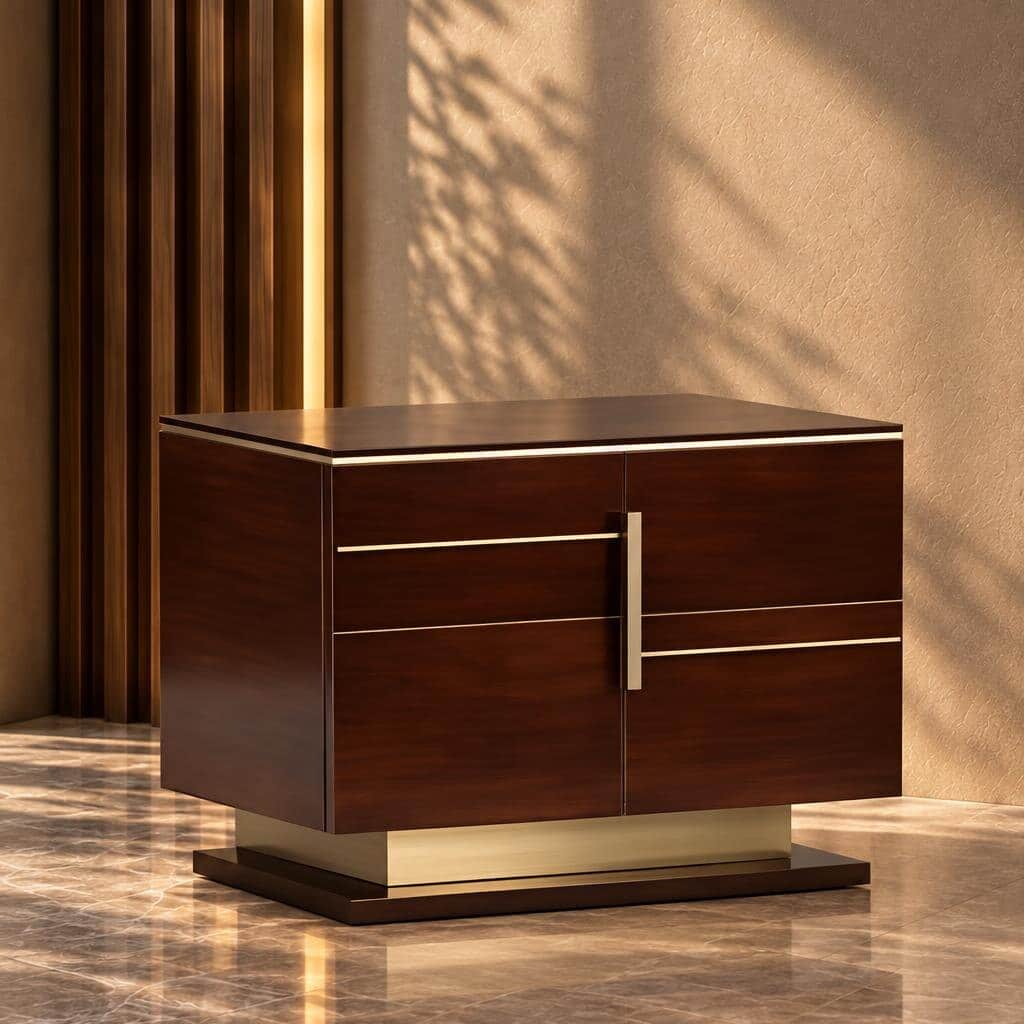 Bedroom set finish detail angle - image 60437
